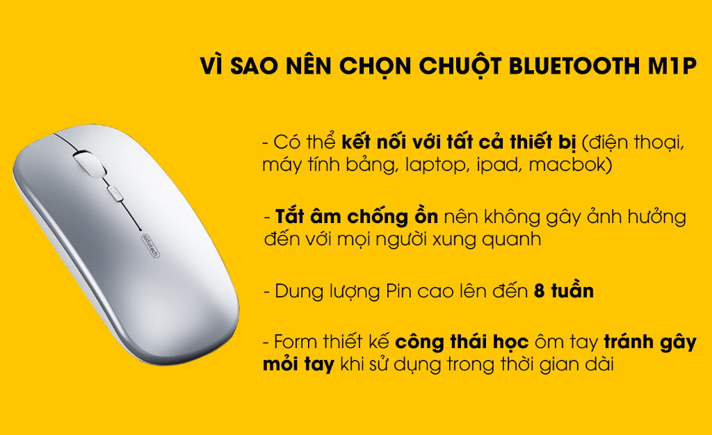 Chuột không dây Bluetooth SIDOTECH M1P