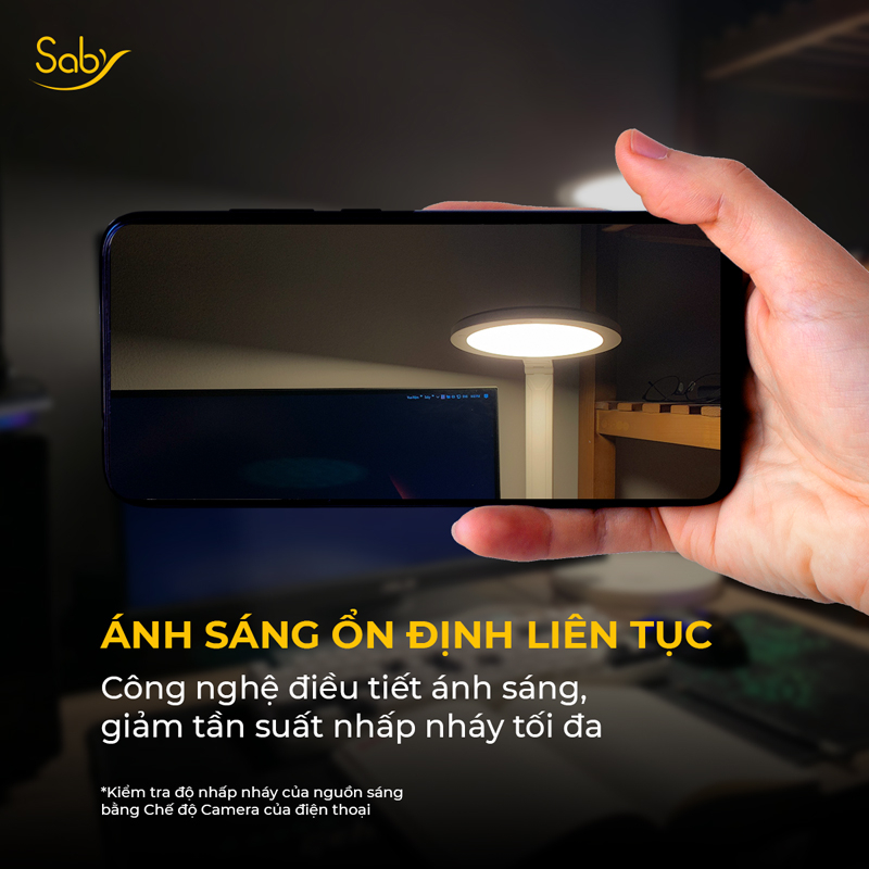 Mô tả Đèn học đọc sách làm việc chống cận Saby Hiveb, 3 chế độ sáng tắt bật cảm ứng Combo kèm Ổ điện đa năng CubeZ - 4