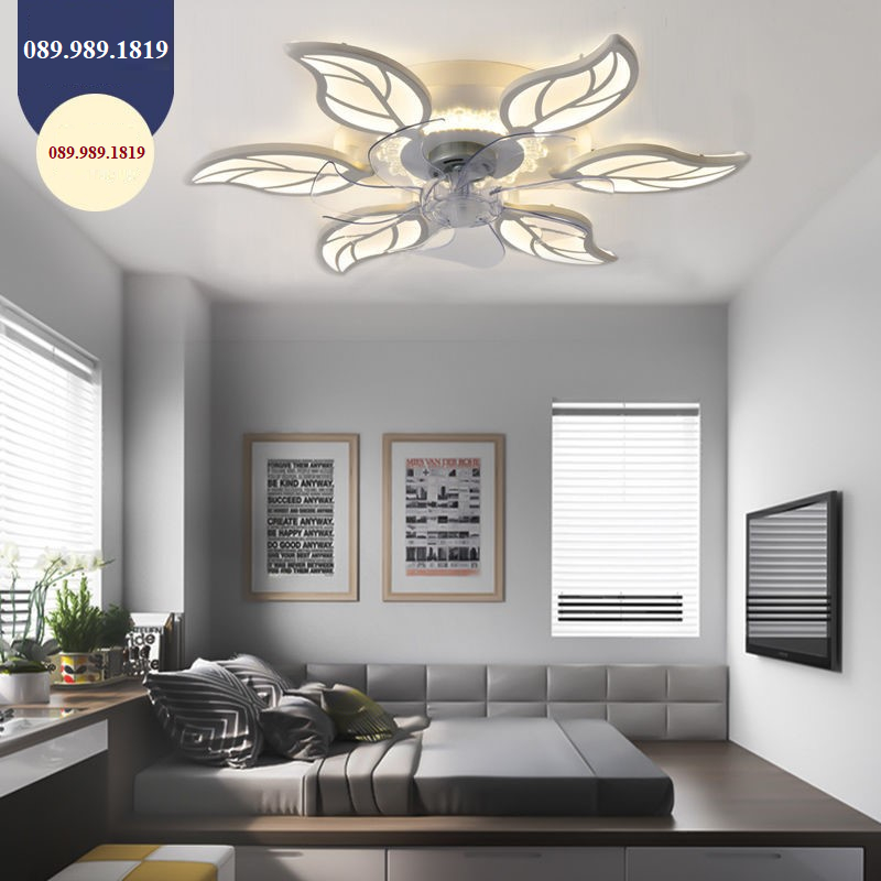 Quạt đảo trần SuperVilighting D600 lắp đặt trên trần thạch cao