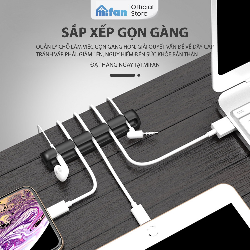 Miếng Silicone Kẹp Giữ Dây Cáp MIFAN