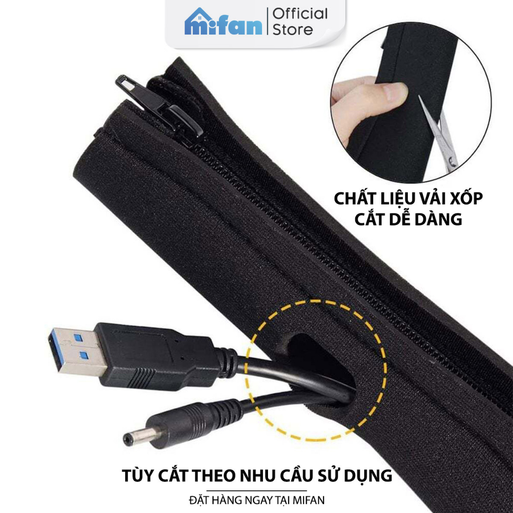 Miếng Silicone Kẹp Giữ Dây Cáp MIFAN