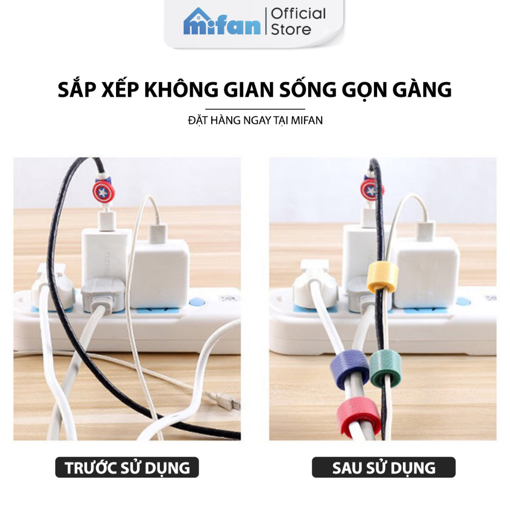 Miếng Silicone Kẹp Giữ Dây Cáp MIFAN