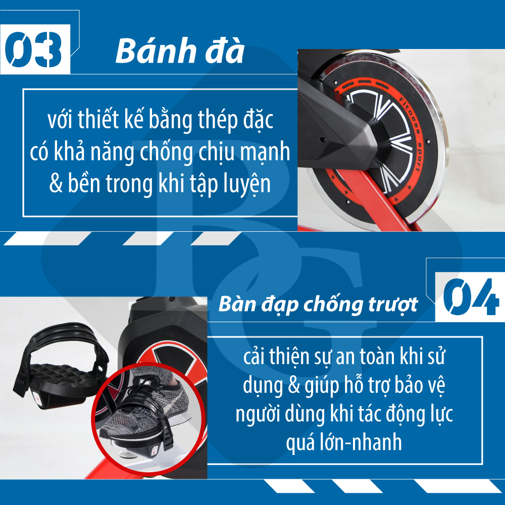 Mô tả BG Xe đạp tập thể dục thể thao 3 MÀU HOT S303 - 2