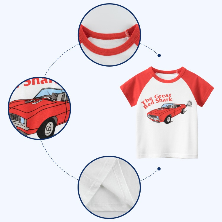 Mô tả Bộ quần áo bé trai cộc tay mùa hè hàn quốc thời trang cho trẻ em 2 đến 8 tuổi SKIDS - 4