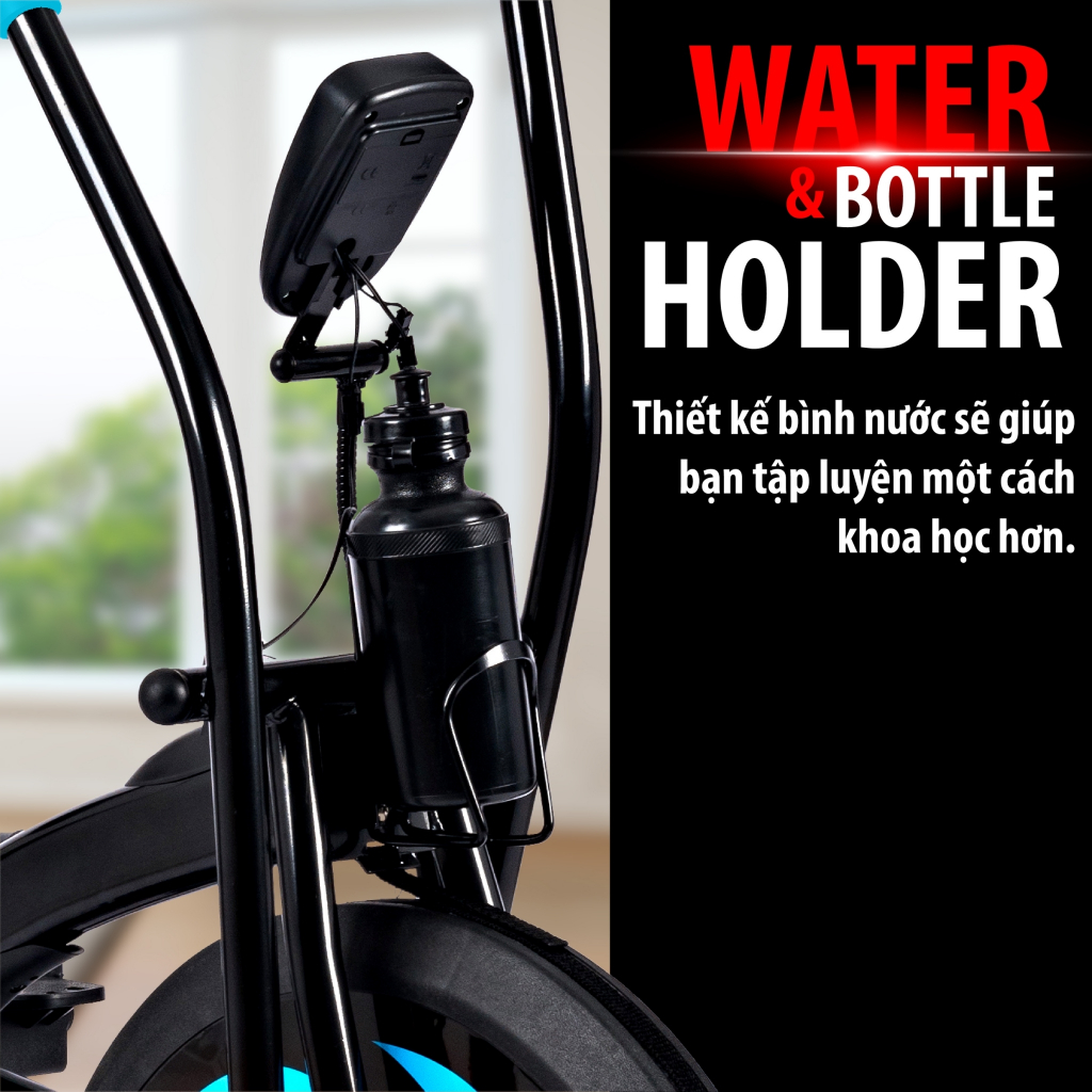 Mô tả BG-Xe đạp tập thể dục kết hợp tay chân tại chỗ, có giá đỡ, bluetooth tiện ích, đa năng - 4