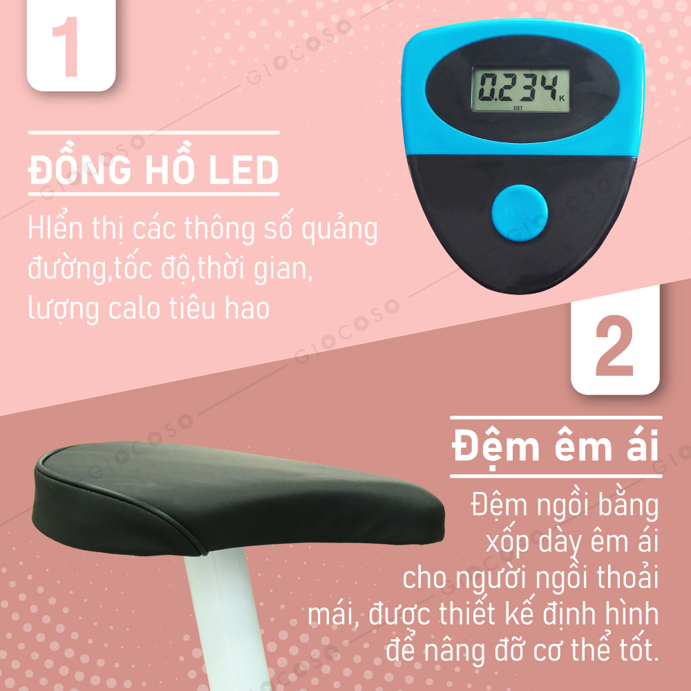 Mô tả BG Xe đạp tập thể dục tại nhà mẫu YS02 - 2