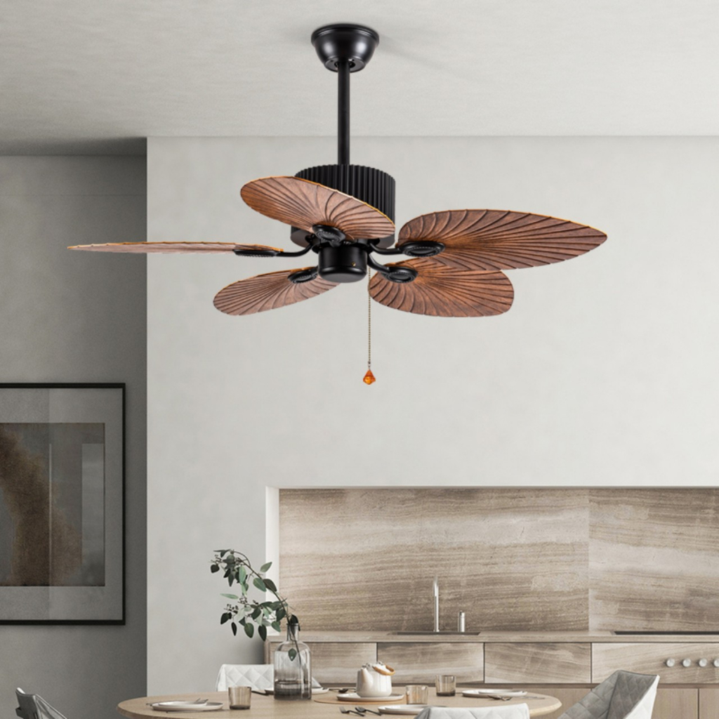 Mô tả Quạt trần đèn led trang trí nhà cửa chung cư có đèn SuperVilighting - 9