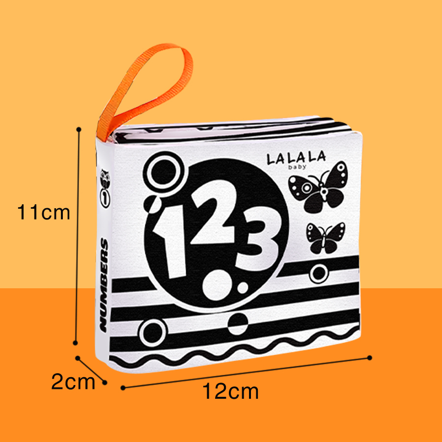 Mô tả Sách Vải Song Ngữ Đa Giác Quan Cho Bé Sơ Sinh Cỡ Nhỏ 11x12cm - Lalala Baby (0-12 tháng) - 2