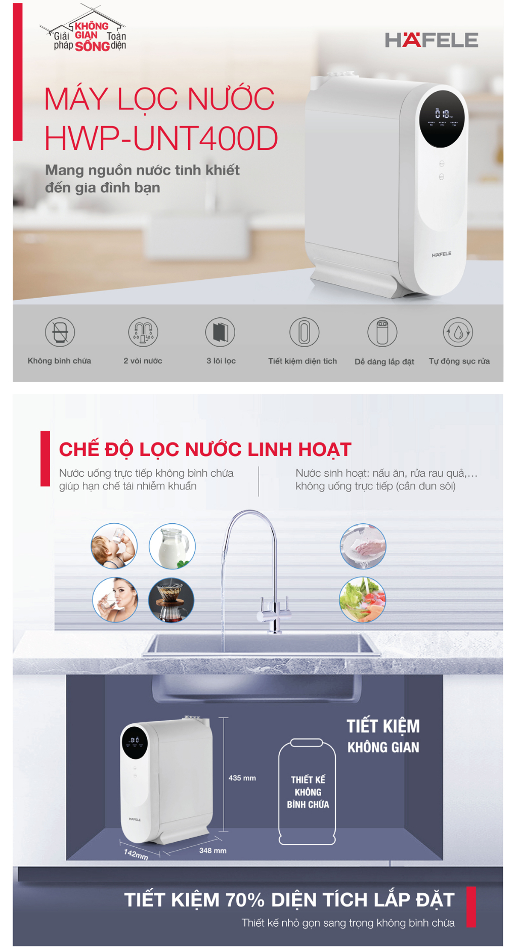 Mô tả Lõi lọc PP+C cho máy lọc nước Hafele HWP-UNT400D - 1