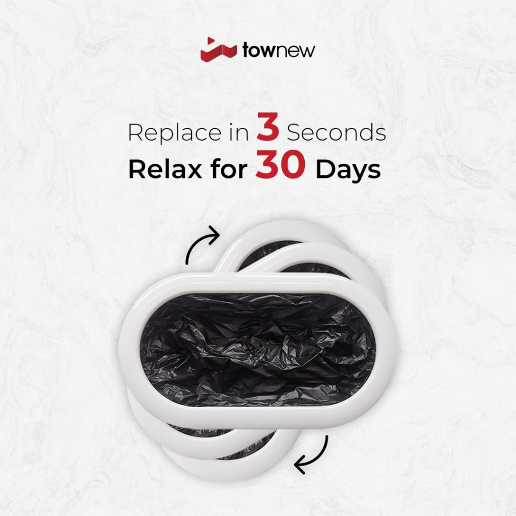 Mô tả Khay đựng rác/Túi rác thùng rác Townew T3 – Hàng chính hãng - 1