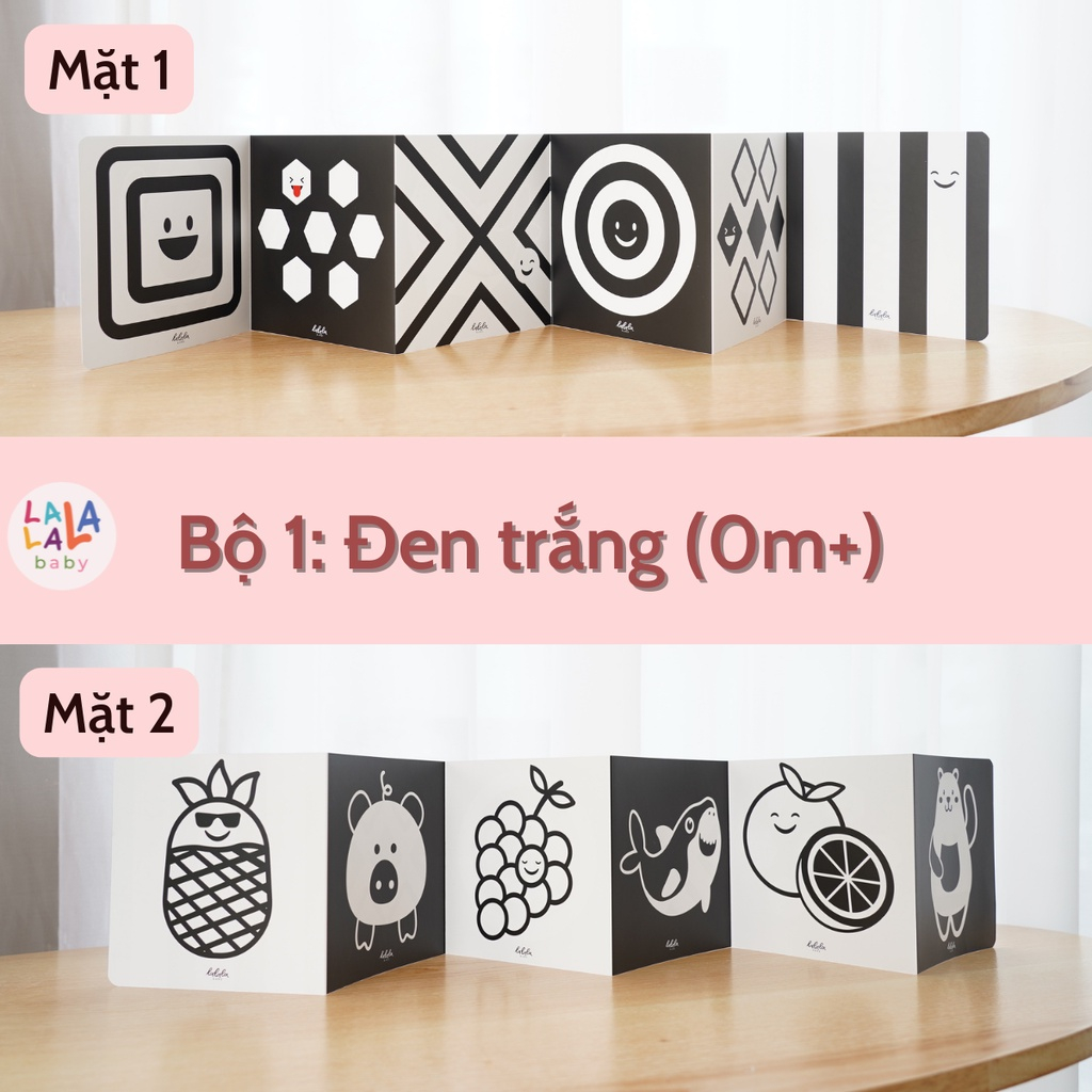 Bộ thẻ Zigzag 6 mảnh đen trắng đỏ