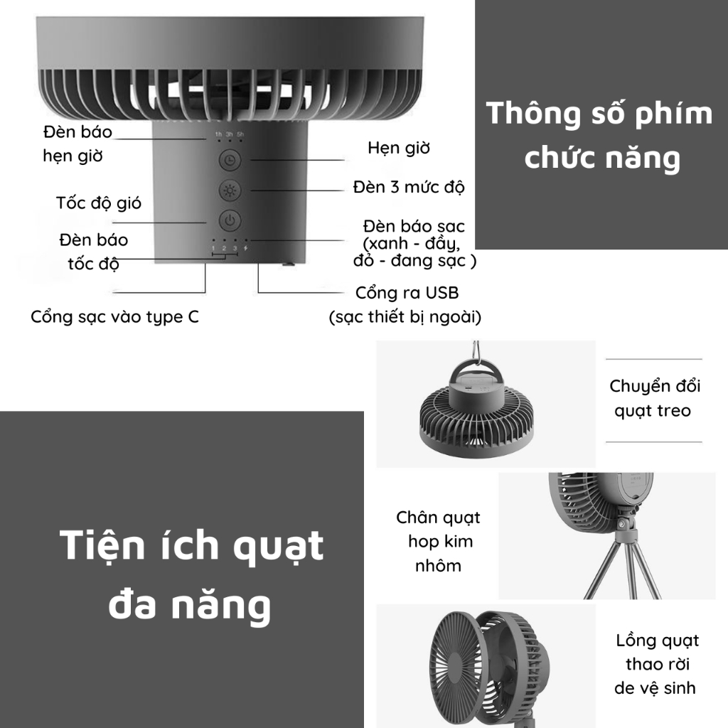 Quạt NANOMAX DQ212 kích thước