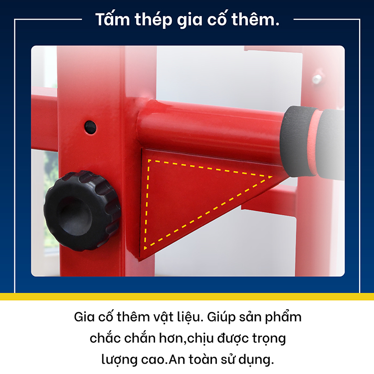 Mô tả BG Bộ xà đơn xà kép cao cấp đa năng CHINNING DIPPING YELLOW - 5