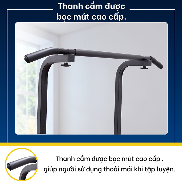 Mô tả BG Bộ xà đơn xà kép cao cấp đa năng CHINNING DIPPING YELLOW - 7