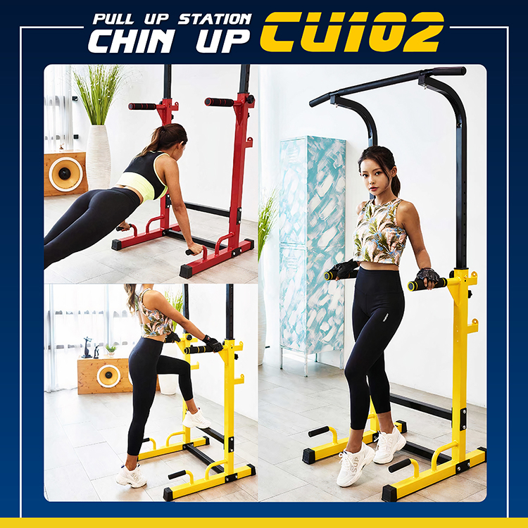 Mô tả BG Bộ xà đơn xà kép cao cấp đa năng CHINNING DIPPING YELLOW - 1