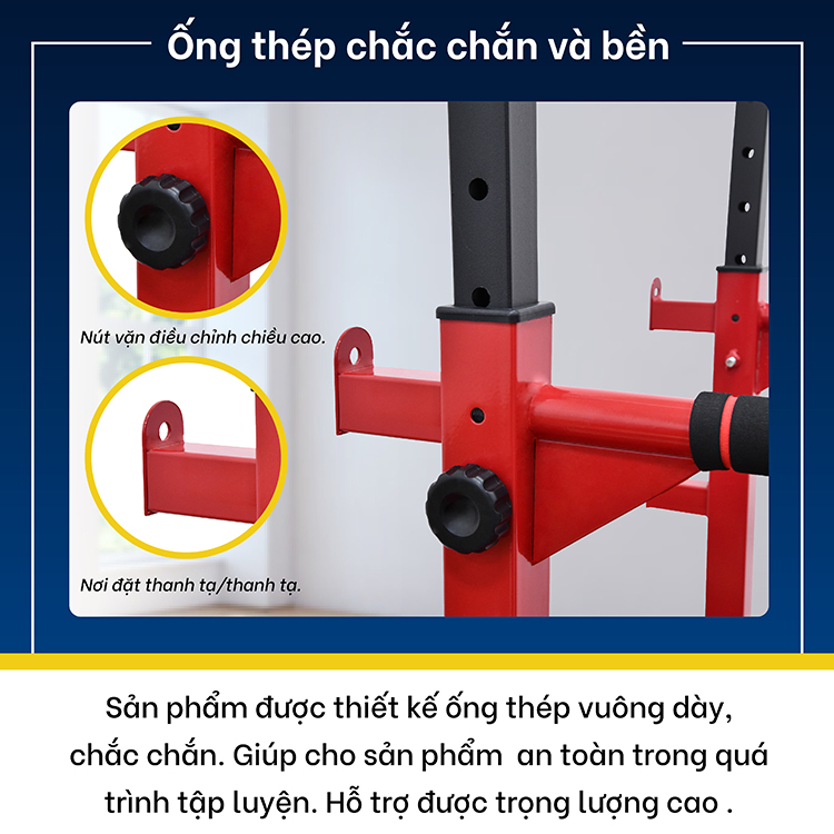 Mô tả BG Bộ xà đơn xà kép cao cấp đa năng CHINNING DIPPING YELLOW - 4