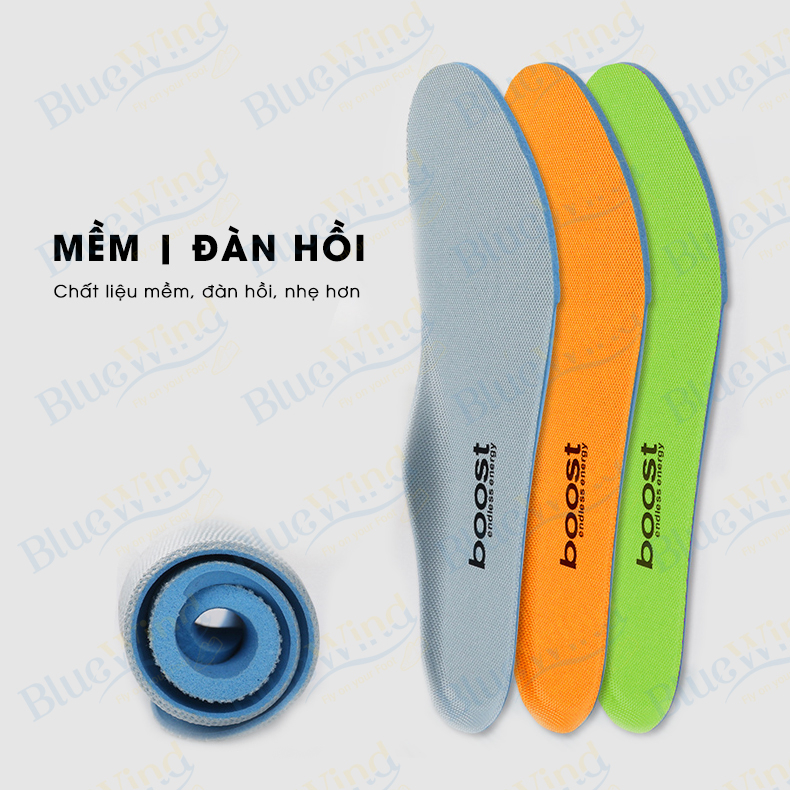 Mô tả Lót Giày Khử Mùi BLUEWIND Êm Chân Thoáng Khí Đàn Hồi Phù Hợp Các Loại Giày 9308 - 2