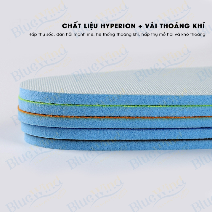 Mô tả Lót Giày Khử Mùi BLUEWIND Êm Chân Thoáng Khí Đàn Hồi Phù Hợp Các Loại Giày 9308 - 3