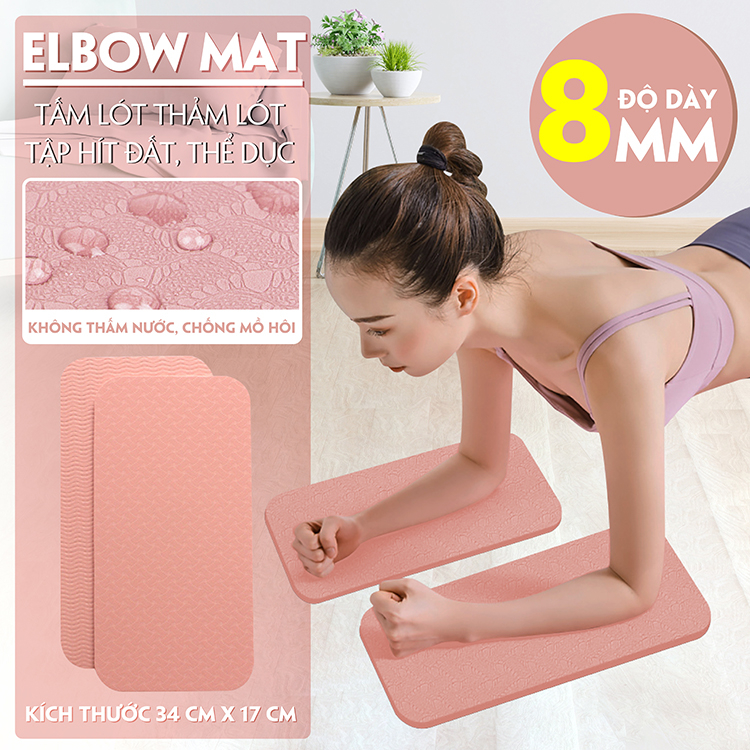 Mô tả {1 Cặp}BG-Tấm đệm lót tập yoga, chất liệu TPE, Đệm tập plank, đệm kê gối tập yoga gym SIÊU HOT - 5