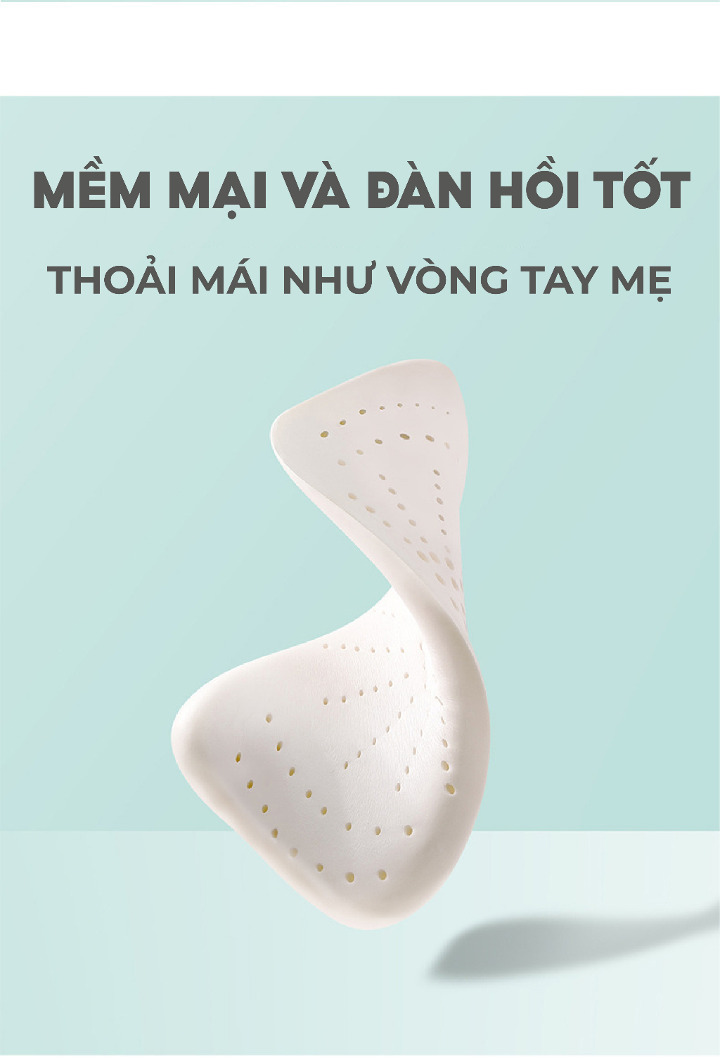 Mô tả Gối cao su non 1989KIDS SHOP cho bé từ 1 đến 12 tuổi 2 lõi tùy chỉnh độ cao mềm mại chống lệch xương cổ, mỏi vai gáy - 4