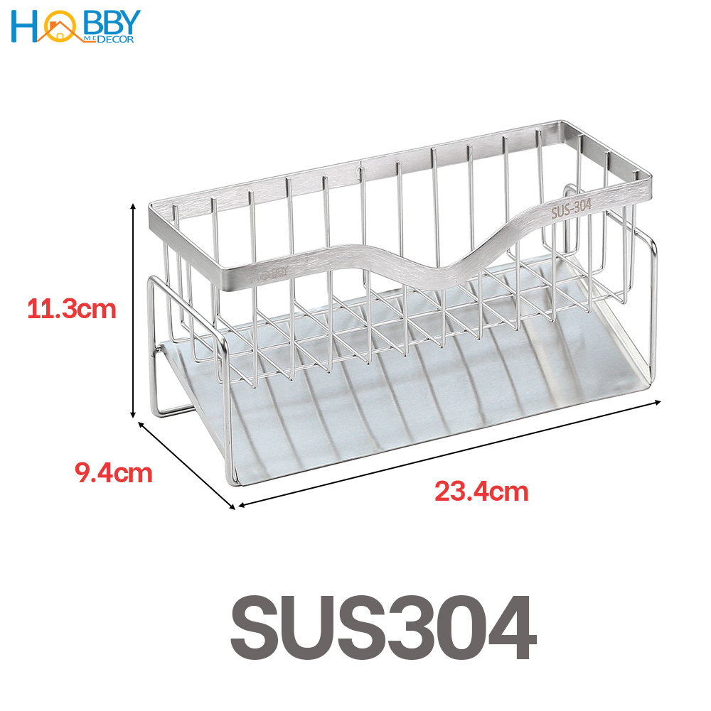 Mô tả Kệ rổ để đồ rửa chén gác bồn rửa chén inox 304 Hobby home decor KRC8 - 3
