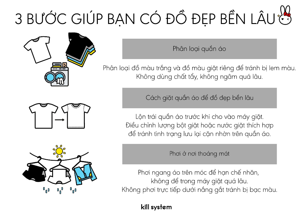 Hướng dẫn bảo quản chân váy