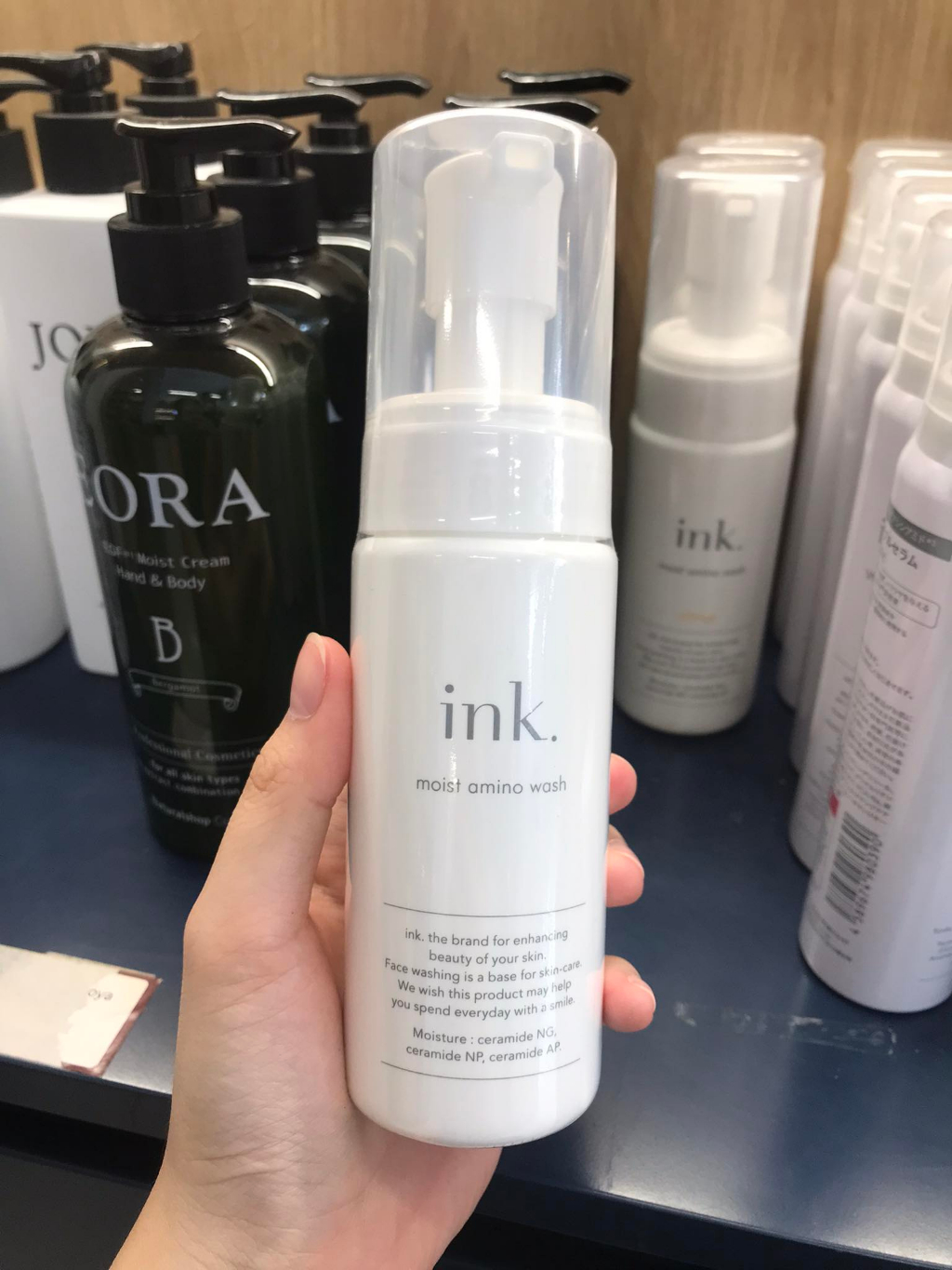 Sữa Rửa Mặt Tạo Bọt Ink 150ml - Moist Amino (chuyên dùng cho spa chuyên  nghiệp tại Nhật)