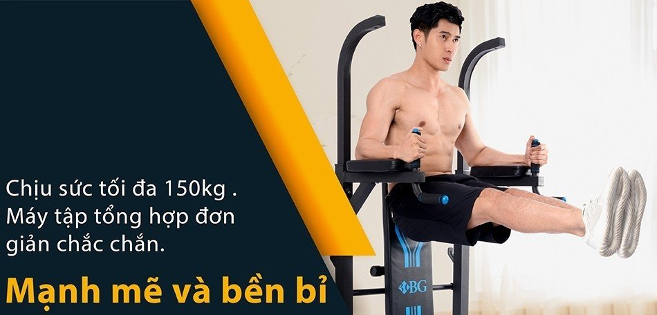 Mô tả BG Xà đơn-xà kép đa năng thiết bị tập tổng hợp tay vai bụng chinnup fitness ĐẶC BIỆT có ghế tập bụng - 1