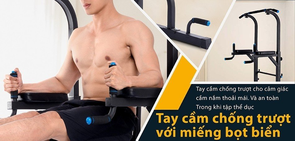 Mô tả BG Xà đơn-xà kép đa năng thiết bị tập tổng hợp tay vai bụng chinnup fitness ĐẶC BIỆT có ghế tập bụng - 2