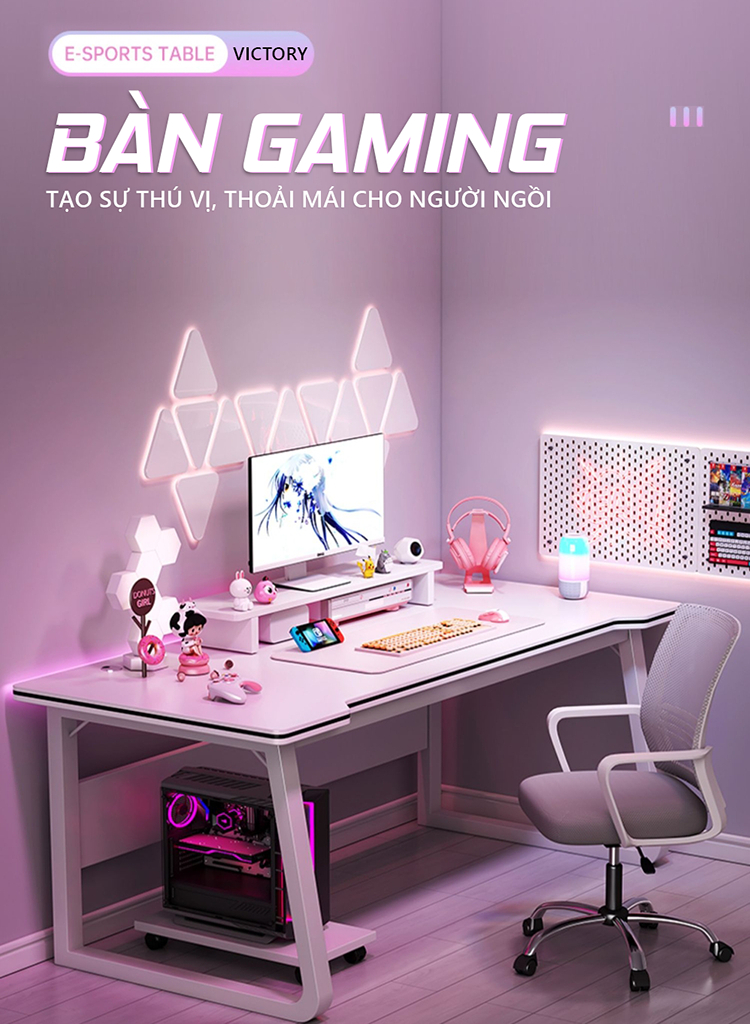 Mô tả Bàn làm việc phong cách gaming mạnh mẽ thương hiệu IGA - GM95 - 1