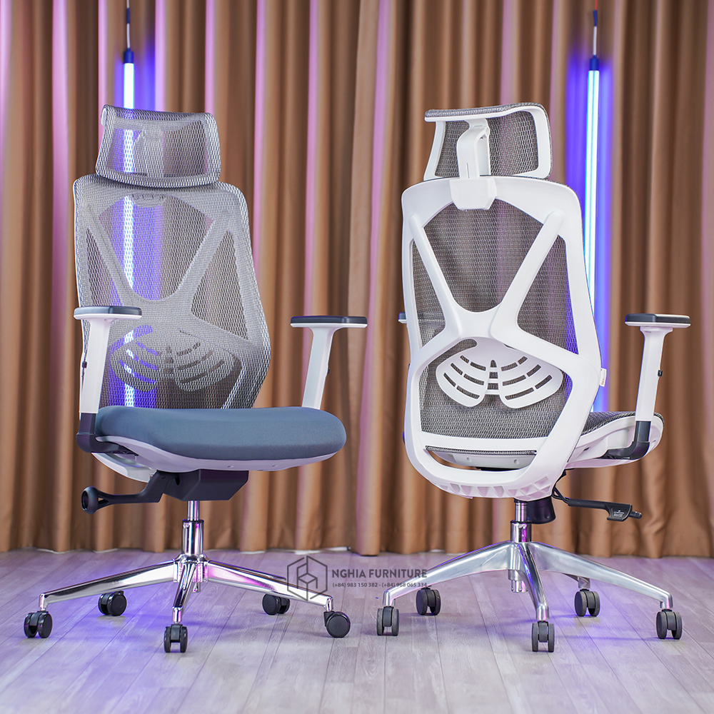 Mô tả Ghế công thái học Nghia Furniture Ergonomic Spider 01 bảo vệ cột sống hiệu quả - 3