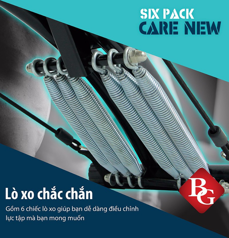 Mô tả BG- Máy tập cơ bụng đa năng SIX PACK CARE KM2018 phối hợp nhiều bài tập, thêm bộ bàn đạp đa năng - 4