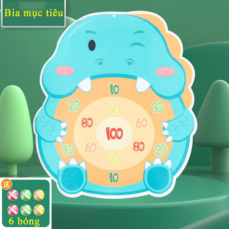 Mô tả Đồ chơi  bóng khủng long KAVY kèm bia mục tiêu xa 8 mét nhiều màu sắc - 4