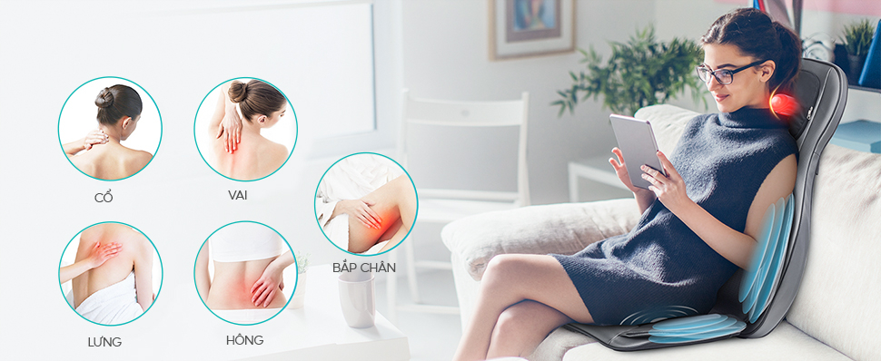 Mô tả Đệm Massage Toàn Thân KINGTECH KC-700 - Mát Xa 3D Chuyên Sâu Cho Lưng, Cổ Gáy - Quà Tặng Cho Bố Mẹ, Sếp, Khách Hàng - 4