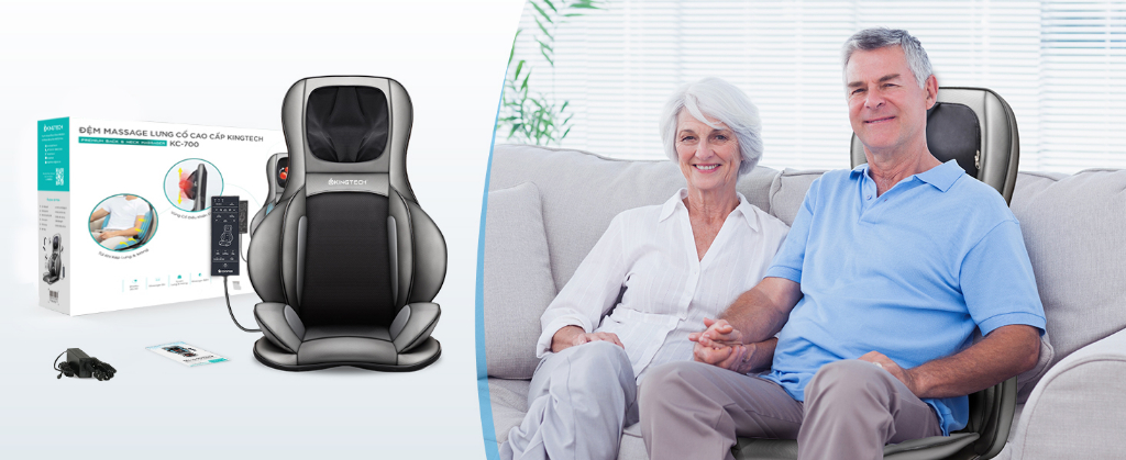 Mô tả Đệm Massage Toàn Thân KINGTECH KC-700 - Mát Xa 3D Chuyên Sâu Cho Lưng, Cổ Gáy - Quà Tặng Cho Bố Mẹ, Sếp, Khách Hàng - 11