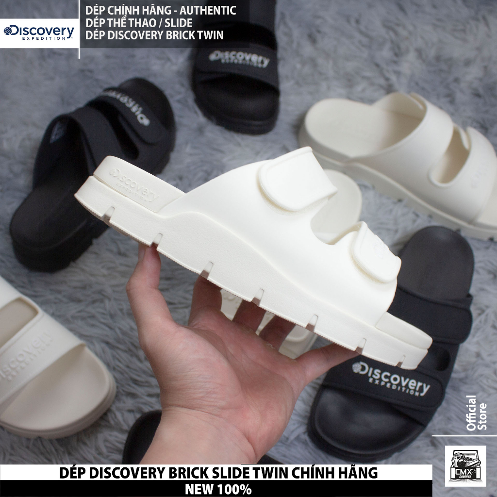 [ HÀNG CHÍNH HÃNG ] Dép Discovery Expedition BRICK SLIDE TWIN ( BEIGE ...