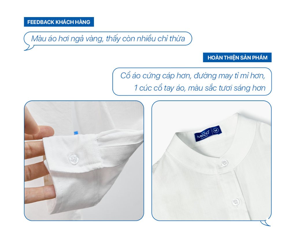 Mô tả Áo Sơ Mi Cổ Tàu Nam MANDO Form Rộng Vải Đũi Dài Tay Kiểu Dáng Basic Thời Trang Hàn Quốc ACT01-SHT014 - 3