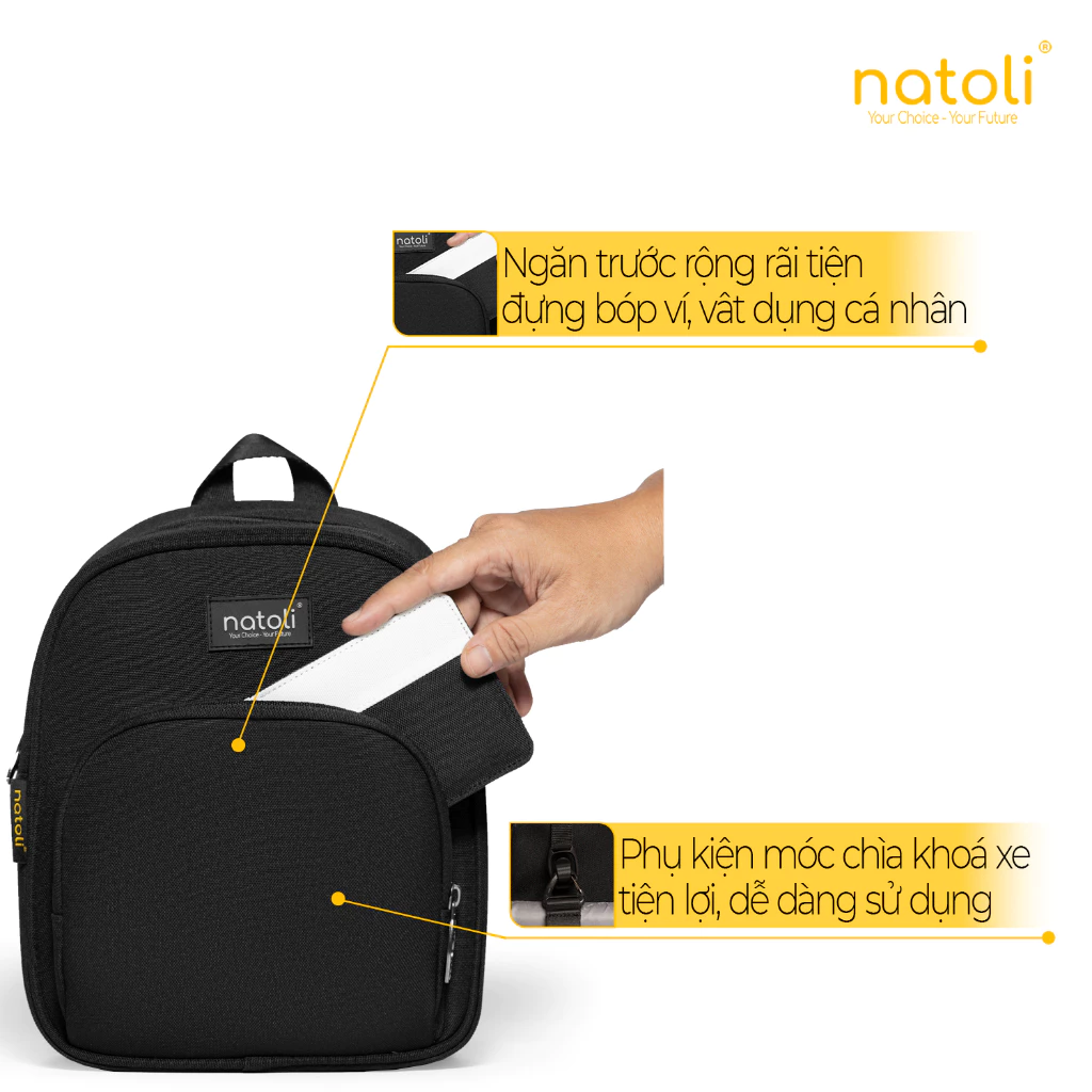 Chất liệu vải Polyester oxford chống nước của balo NATOLI
