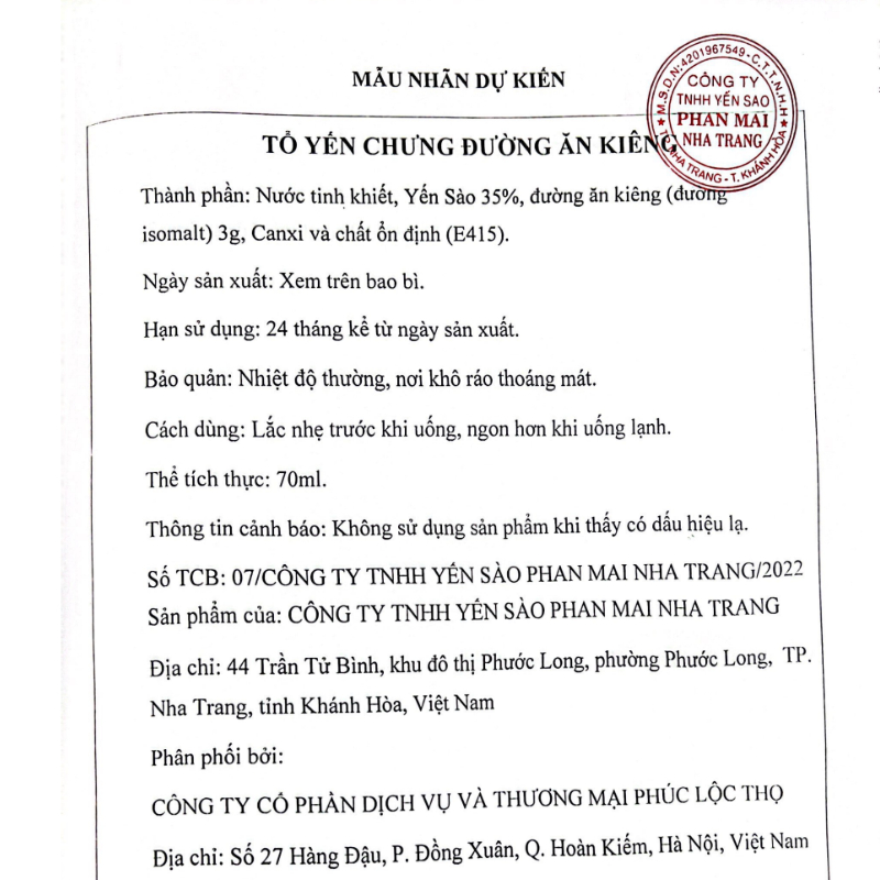 Mô tả Yến chưng sẵn cho người ăn Kiêng , tổ yến sào khánh hòa phúc lộc thọ, Hũ yến chưng sẵn 35% hàm lượng yến trên 1 hũ 70ml - 4