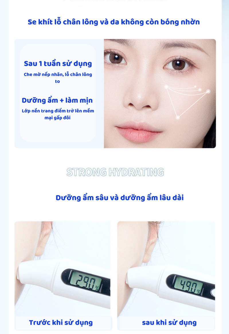 Mặt nạ dưỡng ẩm trắng da mặt HA Maycreate Mask 1 miếng mặt nạ giấy cấp ...