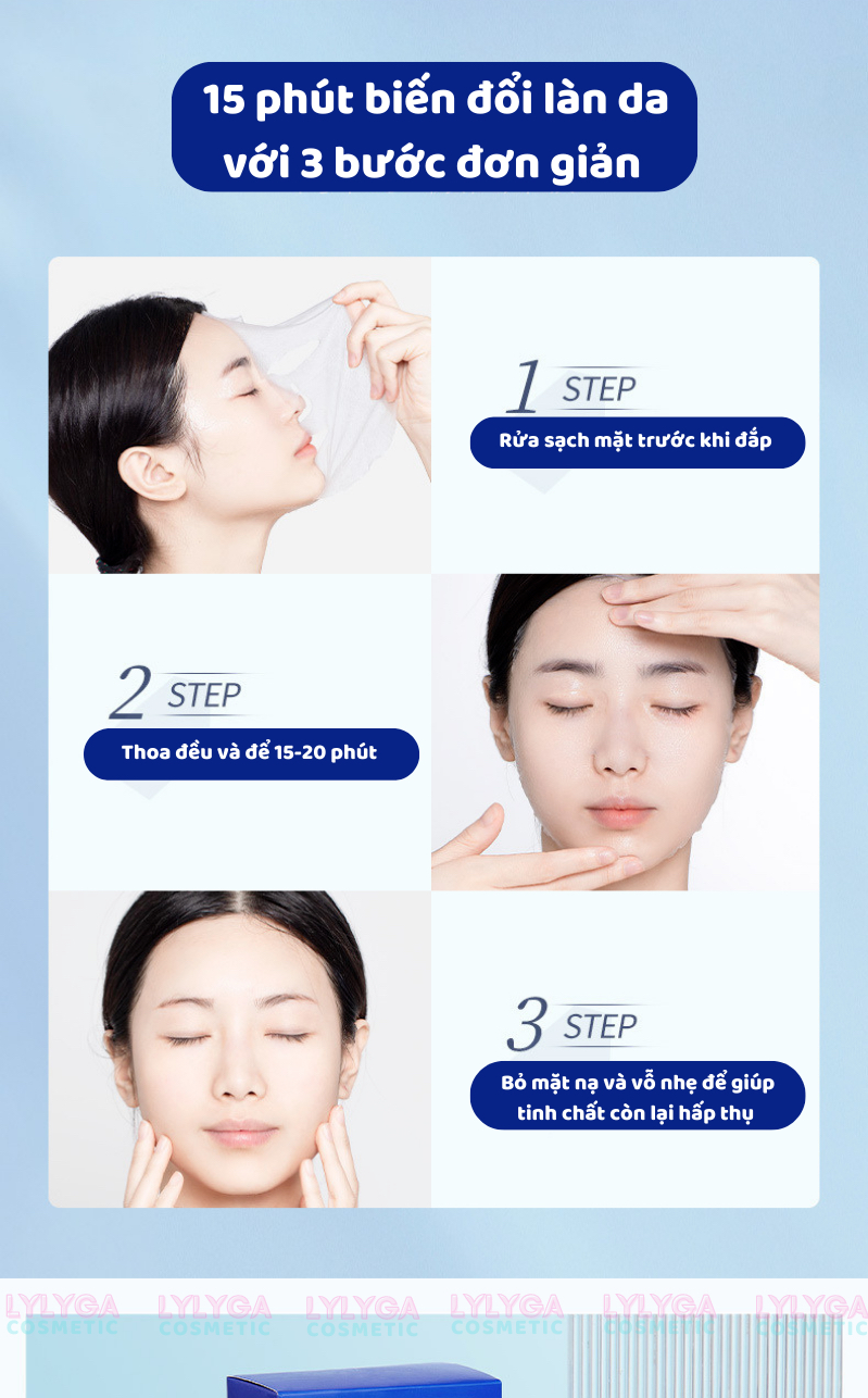 Mặt nạ dưỡng ẩm trắng da mặt HA Maycreate Mask 1 miếng mặt nạ giấy cấp ...