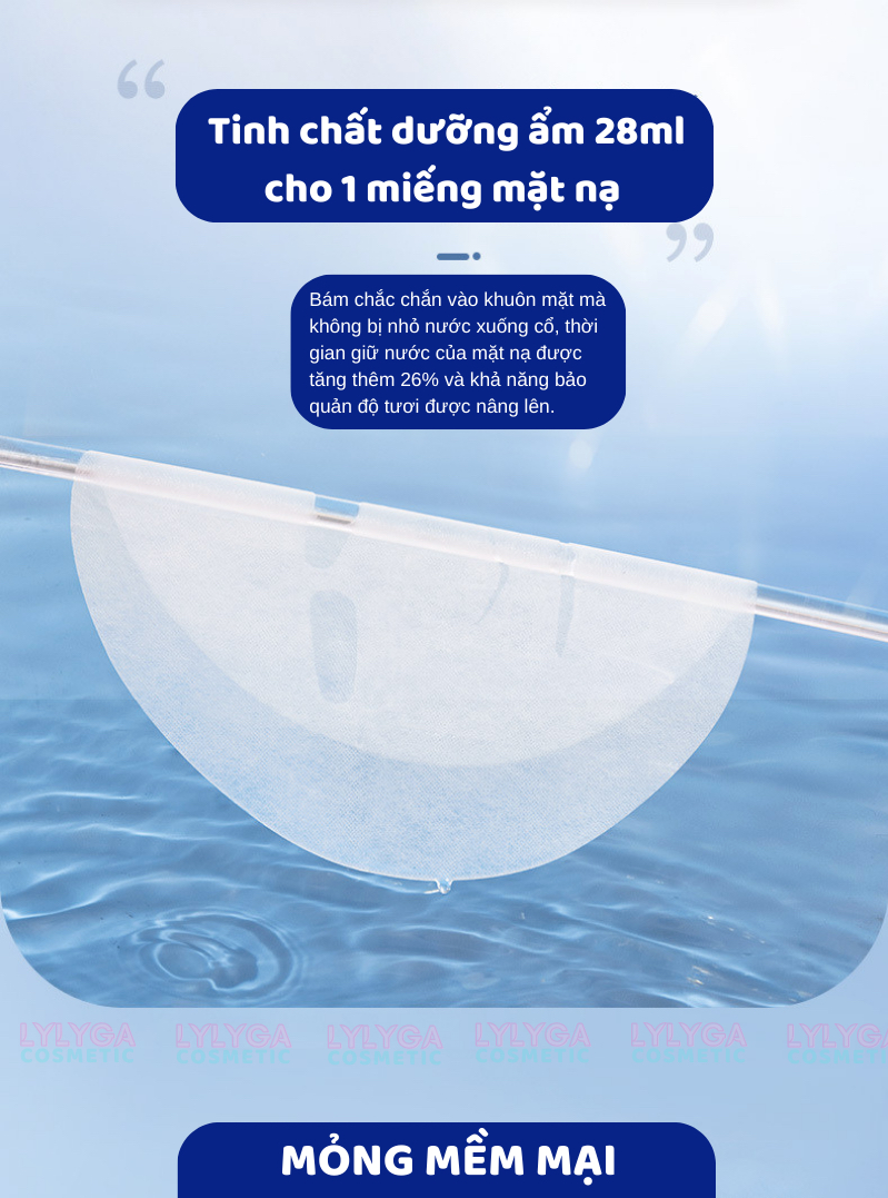 Mặt nạ dưỡng ẩm trắng da mặt HA Maycreate Mask 1 HỘP 20 Miếng mặt nạ ...