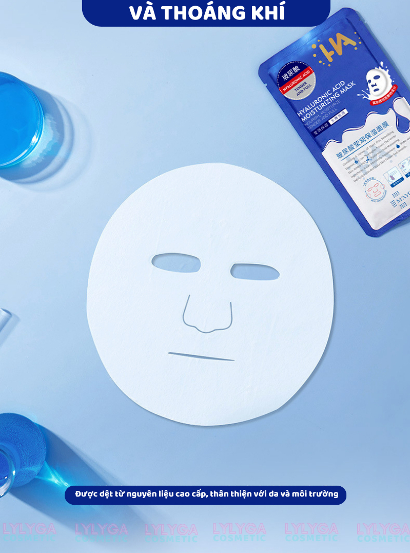 Mặt nạ dưỡng ẩm trắng da mặt HA Maycreate Mask 1 HỘP 20 Miếng mặt nạ ...