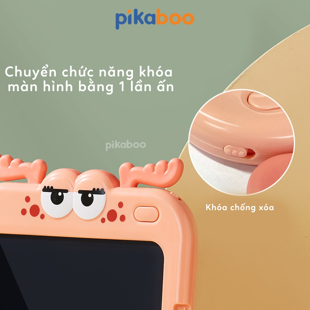 Mô tả Bảng vẽ điện tử tự xóa thông minh LCD cao cấp Pikaboo giúp cho bé tập vẽ và viết, chất liệu an toàn - 6