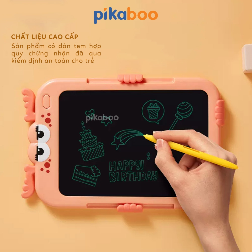 Mô tả Bảng vẽ điện tử tự xóa thông minh LCD cao cấp Pikaboo giúp cho bé tập vẽ và viết, chất liệu an toàn - 4