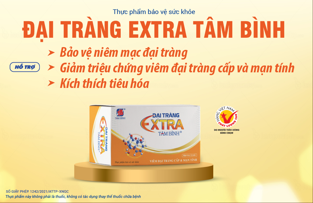 Mô tả Combo 03 hộp Đại tràng Extra Tâm Bình - Hỗ trợ giảm các triệu chứng của viêm đại tràng, bảo vệ niêm mạc đại tràng - 1