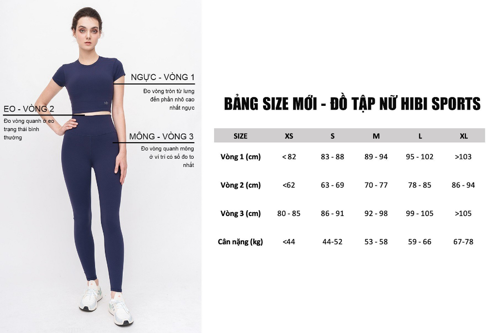 Mô tả Set đồ tập yoga nữ Hibi Sports H112, áo bra thể thao 6 dây, quần legging đùi lưng cao, kèm mút ngực - 2