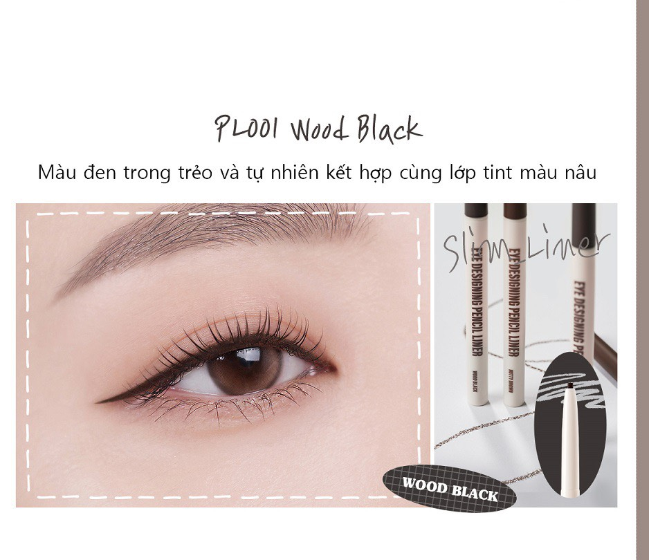 Mô tả Bút kẻ mắt Black Rouge Eye Designing Pencil Liner - 5
