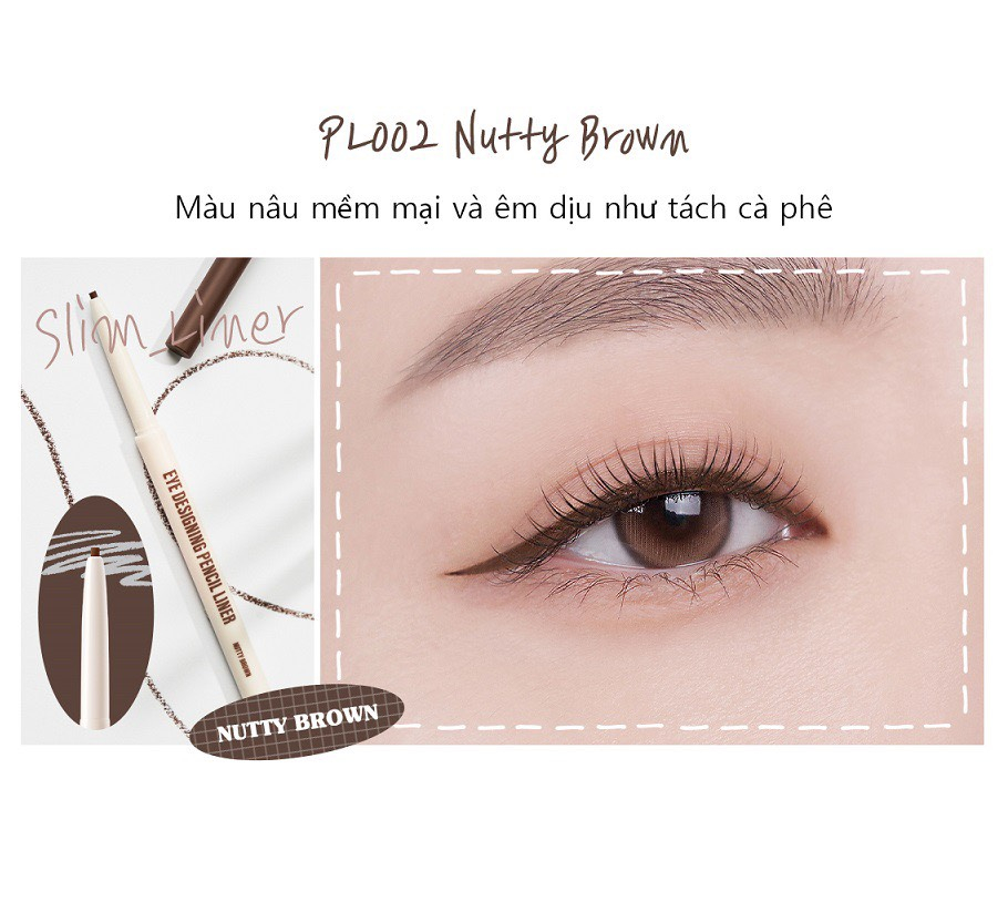 Mô tả Bút kẻ mắt Black Rouge Eye Designing Pencil Liner - 7