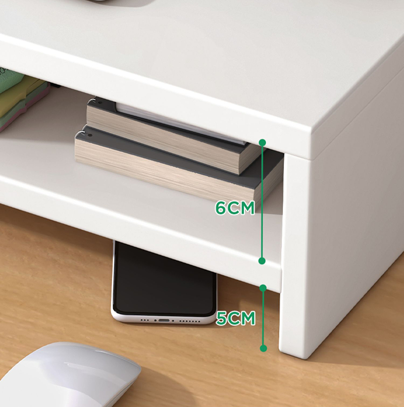 Mô tả Kệ để màn hình máy tính laptop có khe để bàn phím decor bàn làm việc gọn gàng thương hiệu IGA - GA25 - 4